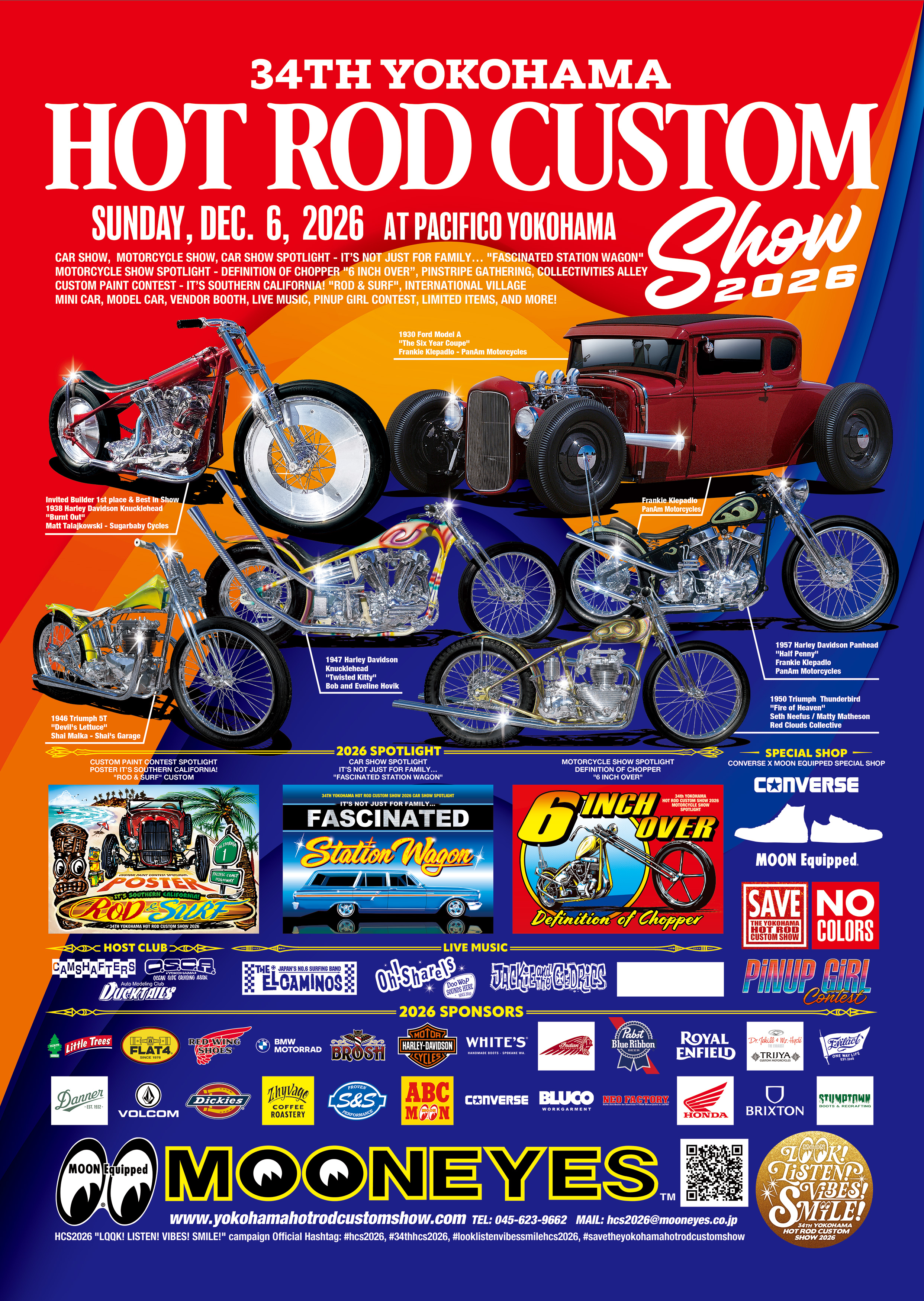 34th YOKOHAMA HOT ROD CUSTOM SHOW 2026 公式ポスター