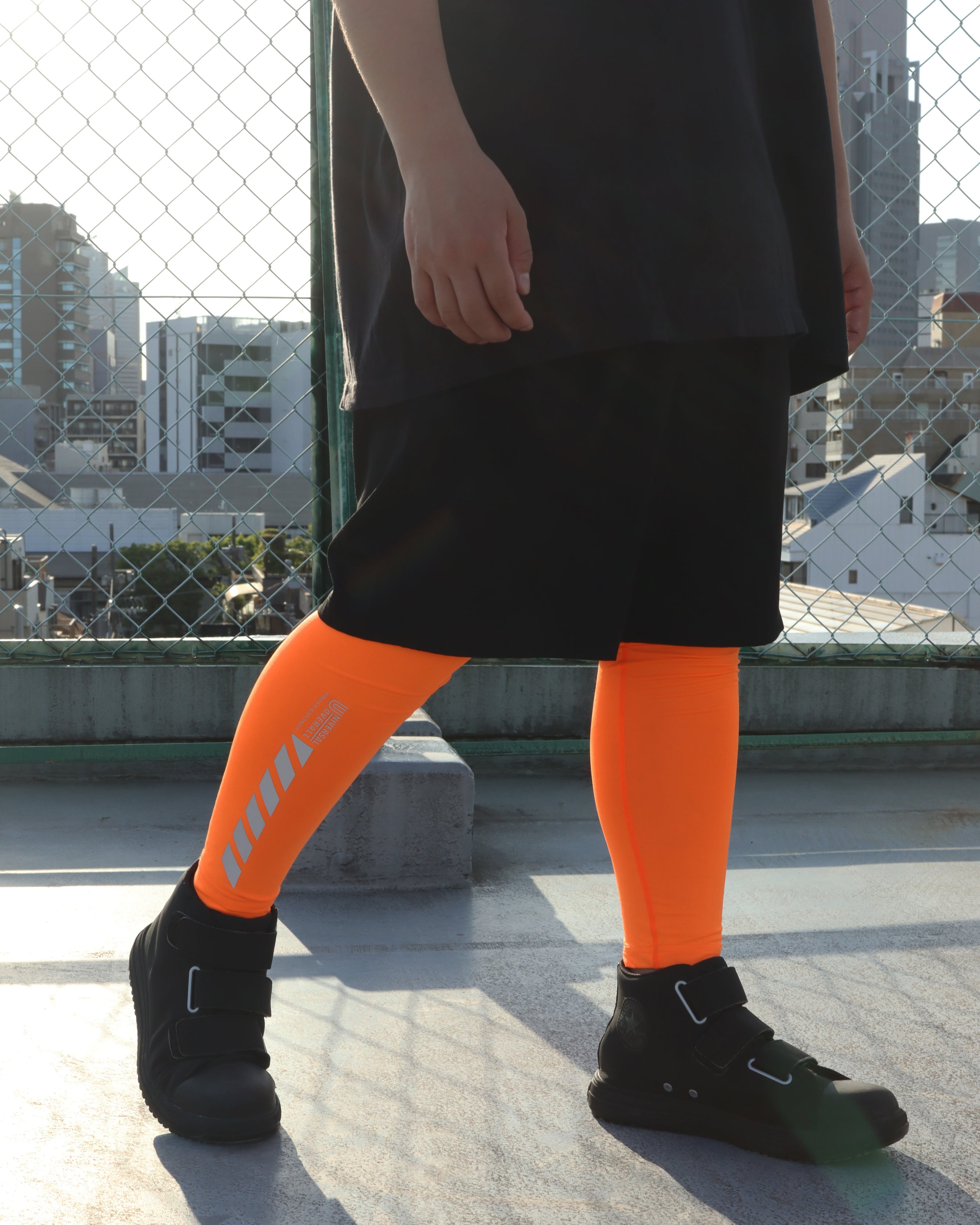 ワークパンツ オレンジ